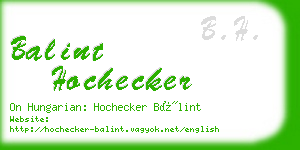 balint hochecker business card